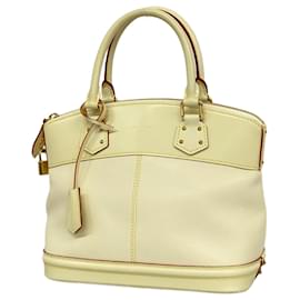 Louis Vuitton-Louis Vuitton Suhali Lockit PM Handbag-White