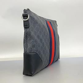Gucci-Gucci Shoulder Bag GG Supreme Sherry Line-Black