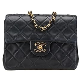 Chanel-Chanel Mini Matelasse Coco Mark Chain Shoulder Bag-Black