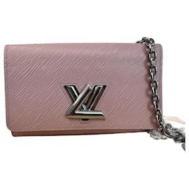Louis Vuitton-Louis Vuitton Twist Rose Ballerine Epi Leather-Pink,Silver hardware