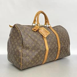 Louis Vuitton-Louis Vuitton Boston Bag Monogram Keepall 50-Brown