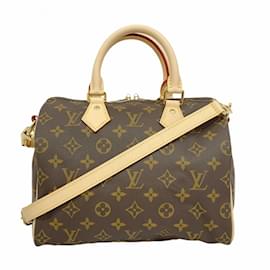 Louis Vuitton-Louis Vuitton Monogram Speedy Bandouliere 25 Handbag-Brown