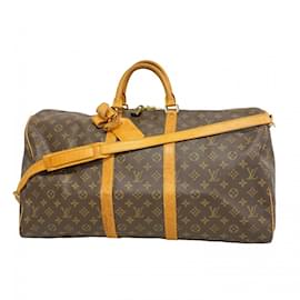 Louis Vuitton-Louis Vuitton Monogram Keepall Bandouliere 55-Brown