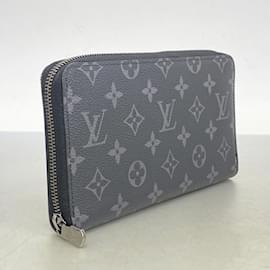 Louis Vuitton-Louis Vuitton Long Wallet Monogram Eclipse Zippy Organizer NM M82081-Black