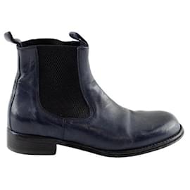 Autre Marque-Leather boots-Blue