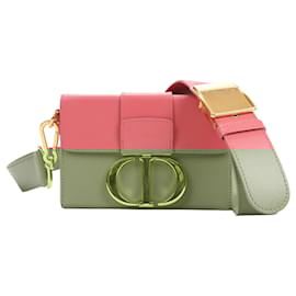 Dior-Christian Dior Montaigne 30 Leather Shoulder bag Pink-Pink
