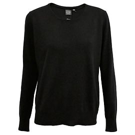 Autre Marque Adagio Seiden- und Kaschmirpullover in Schwarz Größe L XL Schwarz