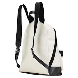 Balenciaga-Balenciaga Canvas Leather Logo Backpack-Black
