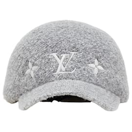 Louis Vuitton-Louis Vuitton Wool Logo Cap M7251M-Grey