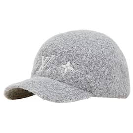 Louis Vuitton-Louis Vuitton Wool Logo Cap M7251M-Grey