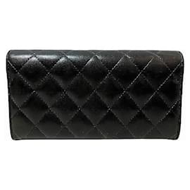 Chanel-Chanel Timeless Classic Long Wallet A80758-Black