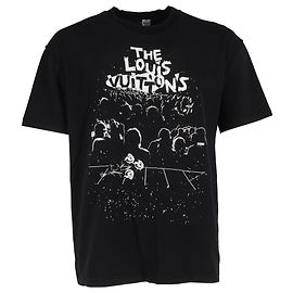 Camiseta de algodón negro con estampado de concierto LV de Louis Vuitton Negro
