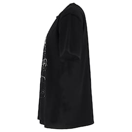 Louis Vuitton-Camiseta de algodão preta com estampa de concerto LV da Louis Vuitton-Preto