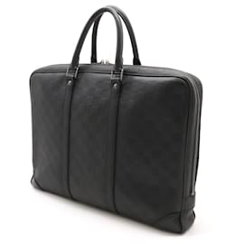 Louis Vuitton-Pasta Louis Vuitton Damier Infini Onyx N41146-Preto