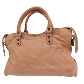 Balenciaga-Balenciaga The City Leather Handbag-Pink