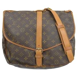 Louis Vuitton-Louis Vuitton Monogram Saumur 35 Shoulder Bag-Brown