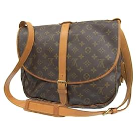 Louis Vuitton-Louis Vuitton Monogram Saumur 35 Shoulder Bag-Brown