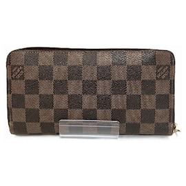 Louis Vuitton-Louis Vuitton Damier Zippy Wallet N63004-Brown