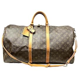 Louis Vuitton-Louis Vuitton Monogram Keepall 55 Bandouliere Bag-Brown