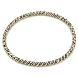 Valentino Garavani Pulseira de bangles torcida em prata e ouro Tiffany & Co Prata Metálico
