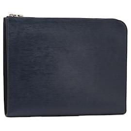 Louis Vuitton-Louis Vuitton Epi Pochette Jour GM Clutch Bag M64154-Blue