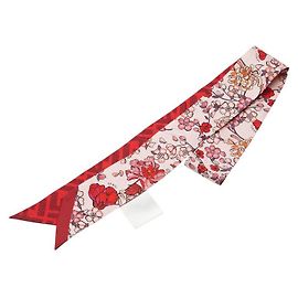 Cachecol de seda Zucca Sakura da Fendi Rosa