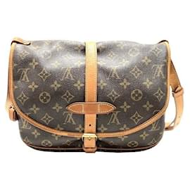 Louis Vuitton-Louis Vuitton Monogram Saumur 30 Shoulder Bag M42256-Brown