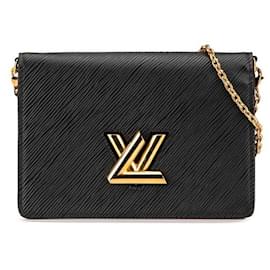 Louis Vuitton-Louis Vuitton Twist Chain Wallet Shoulder Bag-Black