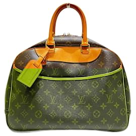 Louis Vuitton-Louis Vuitton Monogram Deauville Handbag M47270-Brown
