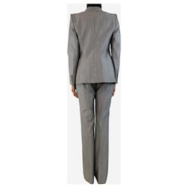 Alexander Mcqueen-Grey blazer and trousers suit - size UK 10-Grey