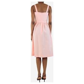 Autre Marque-Light pink Laura embroidered poplin midi dress - size UK 6-Pink