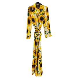 Dolce & Gabbana-DOLCE & GABBANA Jumpsuits T.IT 36 Silk-Yellow