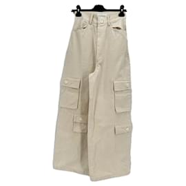 Autre Marque-THE FRANKIE SHOP Trousers T.International XS Cotton-Cream