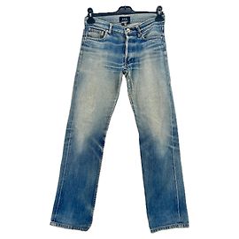 APC Jeans T.US 27 Algodão Azul