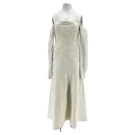 Robe ELLERY T.FR 40 Coton Blanc