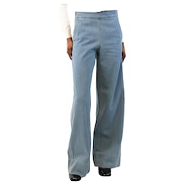 Chloé-Blue denim high waist wide leg jeans - UK 6-Blue