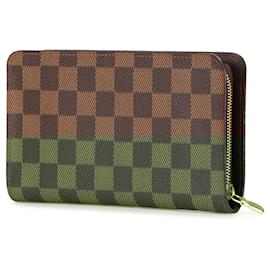 Louis Vuitton-Louis Vuitton Brown Damier Ebene Zippy Wallet-Brown