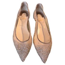 Christian Louboutin-Christian Louboutin Follies nude sandals-Beige