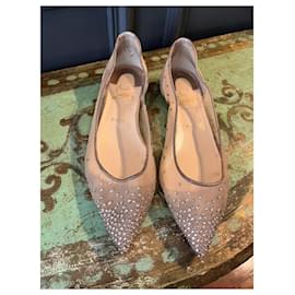 Christian Louboutin-Christian Louboutin sandales Follies nude-Beige