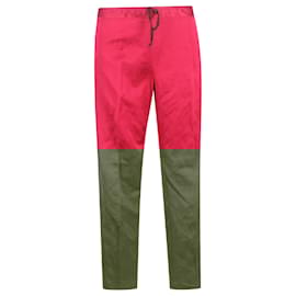 Dries Van Noten- Dries Van Noten Drawstring Wide-Leg Trousers in Pink Silk-Pink
