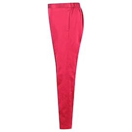 Dries Van Noten- Dries Van Noten Drawstring Wide-Leg Trousers in Pink Silk-Pink
