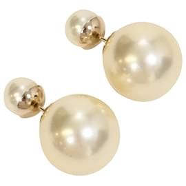 Dior-Dior Pearl Mise En Dior Tribal Earrings in White Faux Pearl-White,Cream