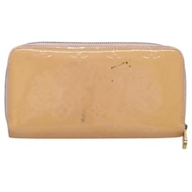 Louis Vuitton-LOUIS VUITTON Monogram Vernis Zippy Wallet Rose Valerine M93522 LV Auth KD229-Other