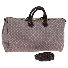 Louis Vuitton-LOUIS VUITTON Monogram Idylle Speedy Voyage 45 Hand Bag Sepia M56707 Auth BD955-Brown