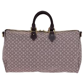 Louis Vuitton-LOUIS VUITTON Monogram Idylle Speedy Voyage 45 Hand Bag Sepia M56707 Auth BD955-Brown