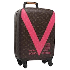 Louis Vuitton-LOUIS VUITTON Monogram V Line Zephyr 55 suitcase Pink LV Auth MY086-Pink,Monogram