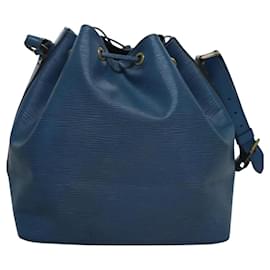 Louis Vuitton-LOUIS VUITTON Epi Petit Noe Shoulder Bag Blue M44105 LV Auth BD825-Blue