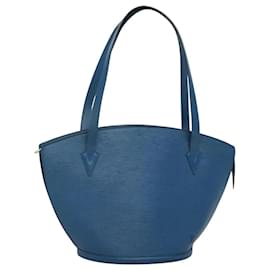 Louis Vuitton-LOUIS VUITTON Epi Saint Jacques Shopping Shoulder Bag Blue M52275 LV Auth BA771-Blue