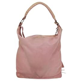 Balenciaga-BALENCIAGA The Day Shoulder Bag Leather Pink 140442 Auth bs23098-Pink