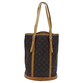 Louis Vuitton-LOUIS VUITTON Monogram Bucket GM Shoulder Bag M42236 LV Auth BD915-Monogram